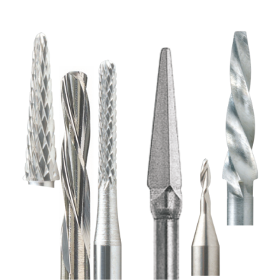 43. Твердосплавные боры укороченные для зуботехнических фрезерных установок